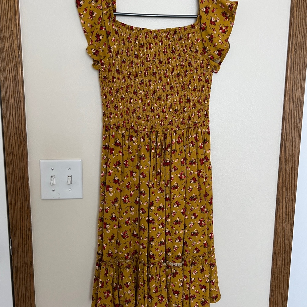 Off the Shoulder Smocked Sundress